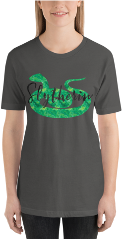 Slytherin Hogwarts House Pride Unisex Short Sleeved - Shirt (480x480), Png Download