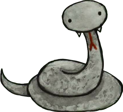 Slytherin Snake Harrypotter Knightbus Watercolor - Illustration (424x384), Png Download