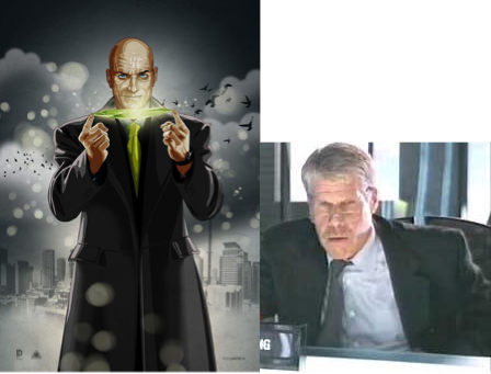 Lex Luthor Voiced By Ron Perlman - Lex Luthor Lee Bermejo (448x341), Png Download