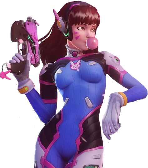 Dva Overwatch Girl Gaming Gamergirl Waifu Cute Freetoed - Overwatch Ow Game Cosplay D.va Hana Song Costume Halloween (474x536), Png Download