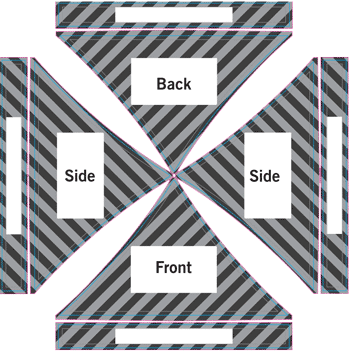*if You're Looking To Print Outside Of The White Rectangles, - Label (350x351), Png Download