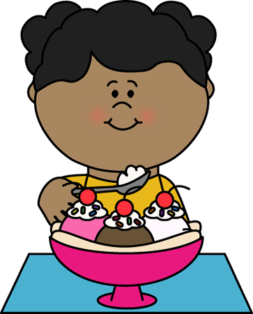 Ice Cream Clip Art - Eating Ice Cream Clipart (363x450), Png Download