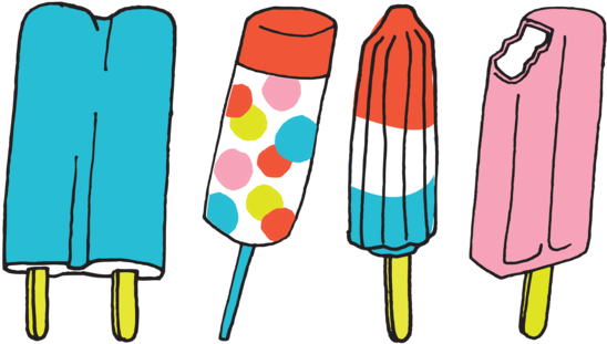 Popsicles - Tattly Temporary Tattoos Premier Set (690x690), Png Download