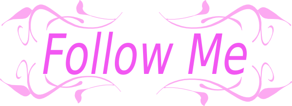 Follow Cliparts - Follow Me Pink Png (600x218), Png Download