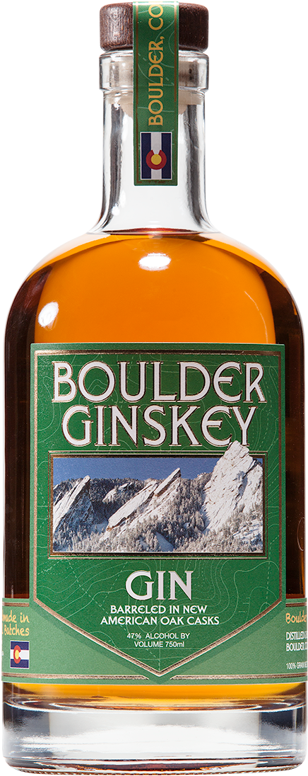Boulder Ginskey Barrel Aged Gin - Roundhouse Spirits Barrel Aged Gin (777x1250), Png Download