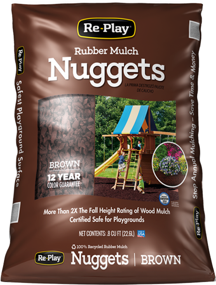 Re-play Nugget Mulch - International Mulch Rubber Mulch (1065x641), Png Download