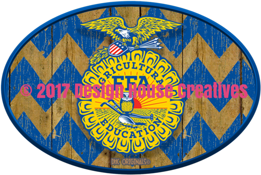 Officially Licensed Ffa™ Chevron Wood Decal - Ffa (580x580), Png Download
