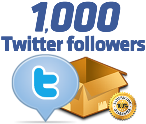 Follow Me On Seoclerks For 1,000 Twitter - 1000 Twitter Followers (500x500), Png Download