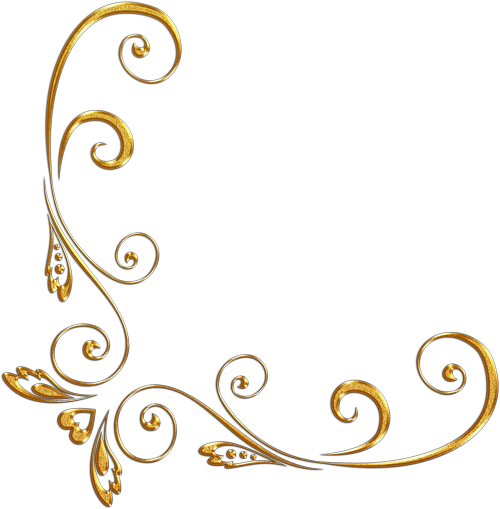 Ornament Frame Gold Png (500x509), Png Download