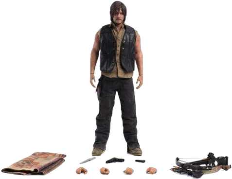 The Walking Dead Daryl Dixon 1/6 Scale Figure - Daryl Dixon Action Figure (480x480), Png Download