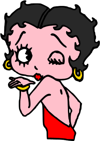 Betty Boop Clip Art Vector - Betty Boop Clipart (374x521), Png Download