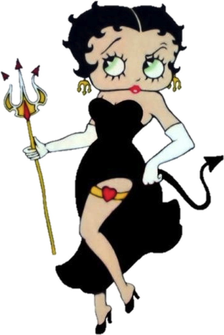 Betty Boop - Betty Boop Halloween (748x1128), Png Download