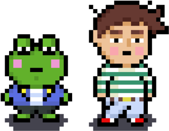 "this Is A Sprite From A Game Pitch Called Dad Bat - Cartoon (400x400), Png Download