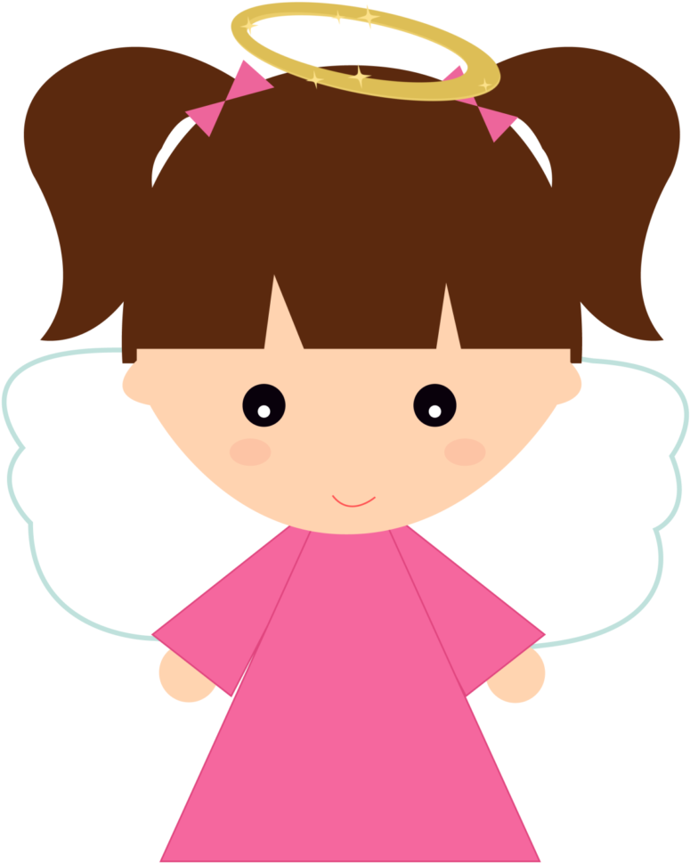 Angelitos Para Bautizo De Niña (800x1036), Png Download