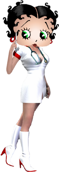 Please Take The Time To Sign My Guest Book - Betty Boop In Nurse Outfit (235x620), Png Download