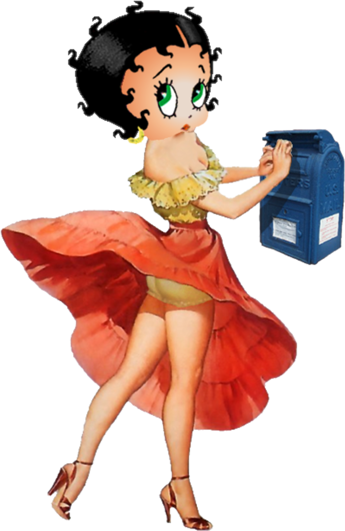 Betty Boop Post It Photo Bettybooppost It - 50's & 60's Pinup (460x620), Png Download