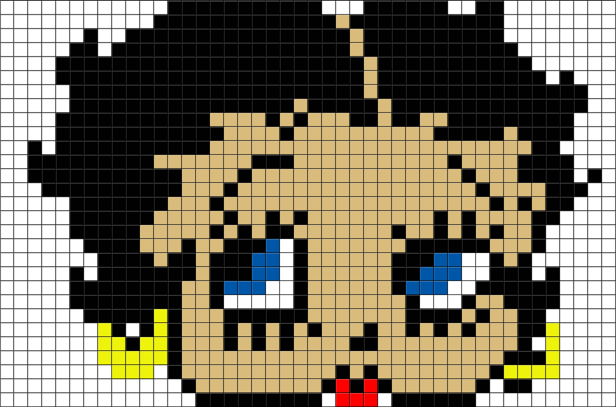 Perler Beads Betty Boop (880x581), Png Download