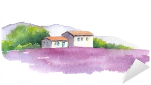 Lavender Field And Rural House In Provence, France - プロヴァンスの村の終焉 [書籍] (400x400), Png Download