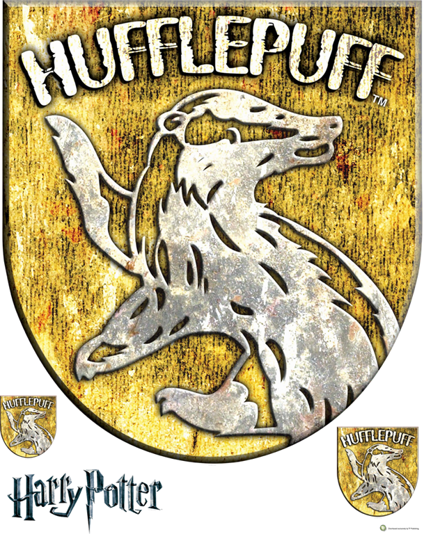 Orecchini Con Stemma Di Tassorosso (Hufflepuff) - Gioielli Ufficiali Harry Potter, Metallro Argentato, 15mm, Con Confezione Regalo