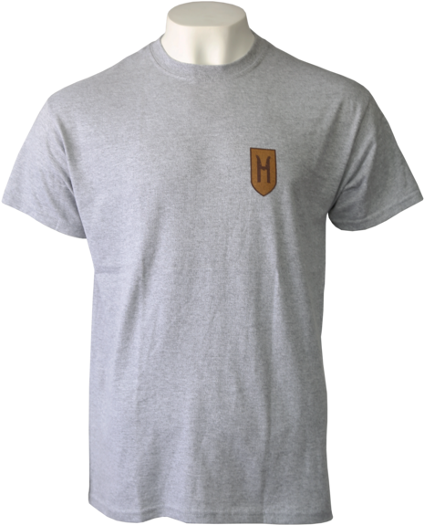 Grey Hufflepuff Crest T-shirt - Claydon High School (600x600), Png Download