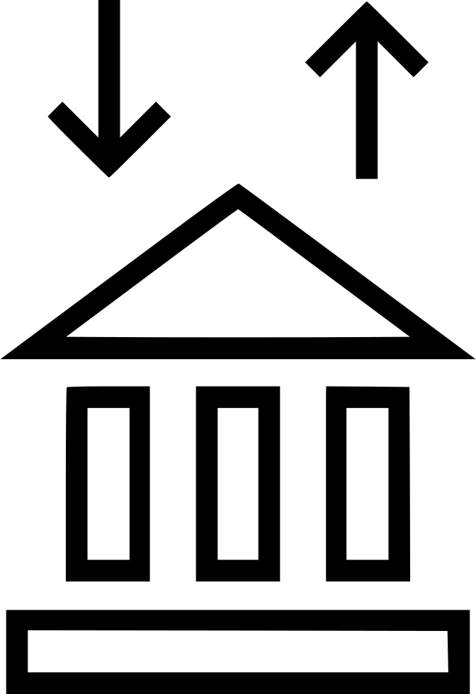 Banking Bank Loan Transaction Arrows Up Down Comments - Loan (672x980), Png Download