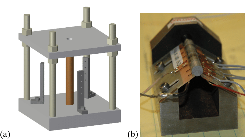 A) Rendering Of Cylinder Test Set-up With Pdv Probe - Cylinder (834x478), Png Download