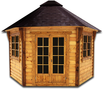 Gardenhouse For 8-10 People Made Of High Quality Spruce - Wooden House Png (500x400), Png Download