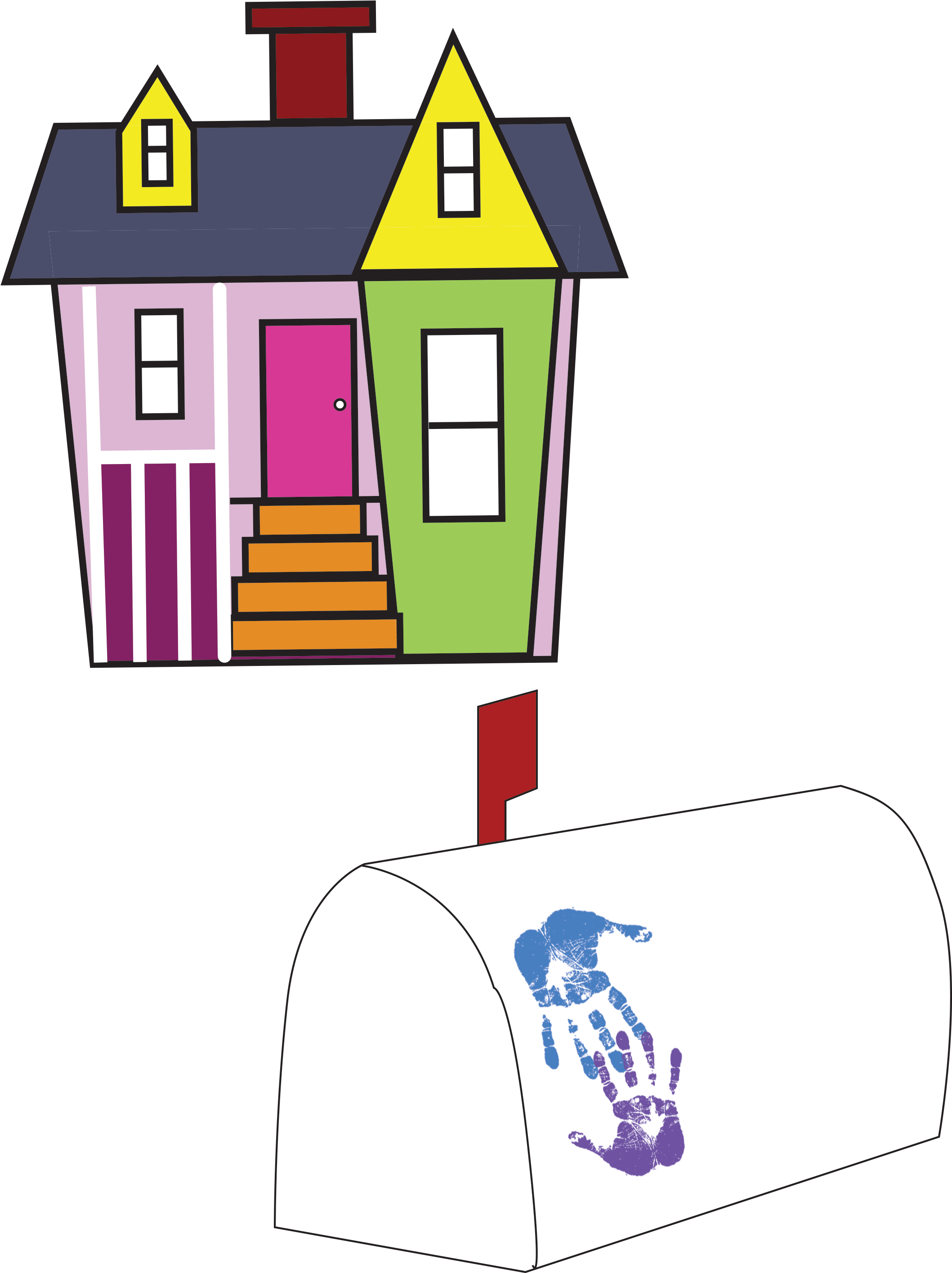 Up House Printable Download - Up Movie Care Package (2550x3300), Png Download