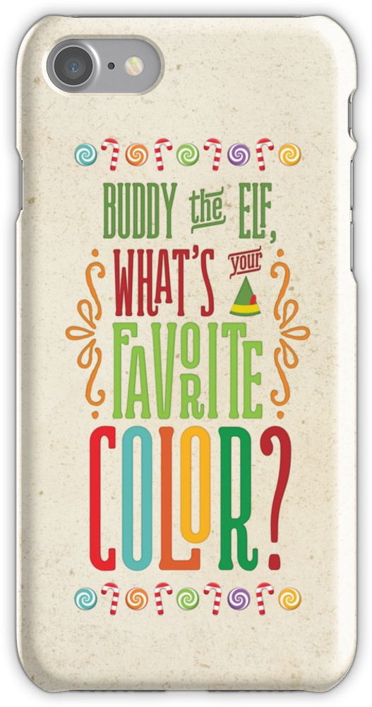 Buddy The Elf - Buddy The Elf, What's Your Favorite Color? Art Print (750x1000), Png Download