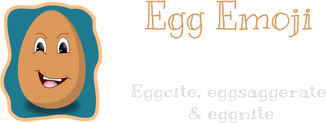 Egg Emoji Line Digital Stickers - Sticker (1200x426), Png Download