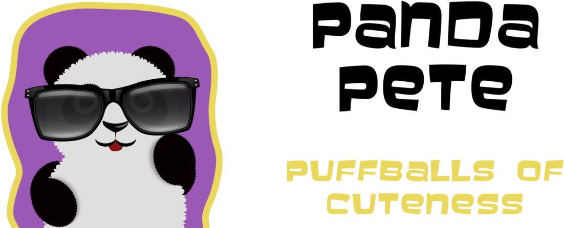 Panda Pete Line Digital Stickers - Sticker (1200x445), Png Download