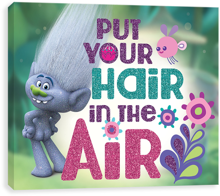 Hair In The Air - Trolls Canvases By Entertainart - Trolls 'hair (500x500), Png Download