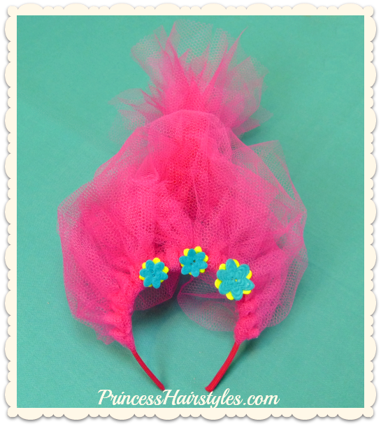 Trolls Hair Video Tutorial - Trolls Headband (545x610), Png Download