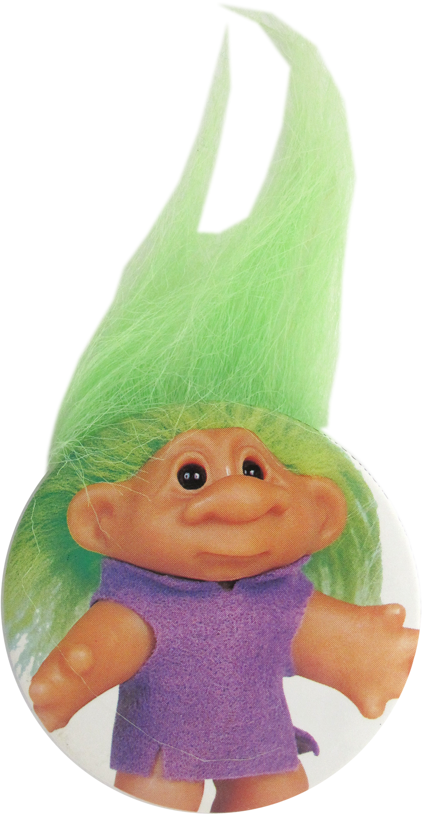 Troll Doll Green Innovative Button Museum - Troll Doll (1000x1789), Png Download