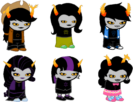 I Redid The Mlp Trolls -p - Troll Bad Homestuck Ocs (500x369), Png Download