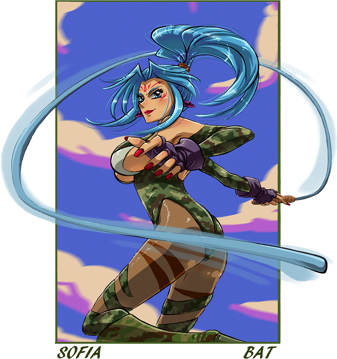 Sofia From Toshinden Gahq Tribute, Sofia Toshinden - Cartoon (1126x1244), Png Download