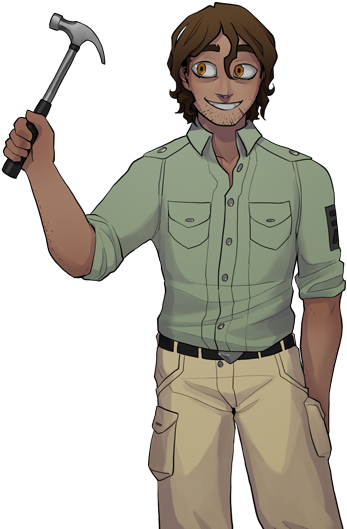 Strade Hammer Looking - Boyfriend To Death Strade (495x600), Png Download