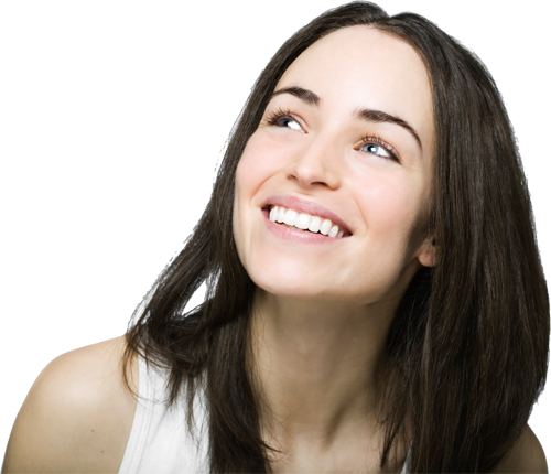 Female Looking Right Png (500x430), Png Download