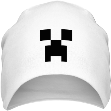 Шапка Creeper Face - Minecraft (380x440), Png Download