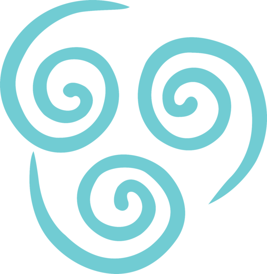 Bending Emblem Fill By - Airbender Symbol (883x905), Png Download