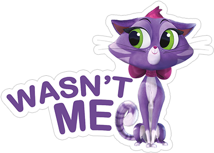 Viber Sticker «puppy Dog Pals» - Puppy Dog Pals Cat Png (490x317), Png Download