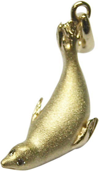 20mm Yellow Gold Seal Pendant With Diamonds - Pendant (1024x768), Png Download