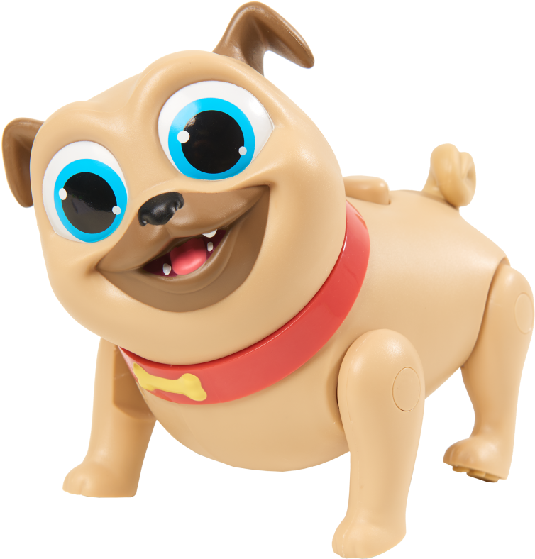 Disney Junior Puppy Dog Pals Rolly Surprise Action (825x825), Png Download