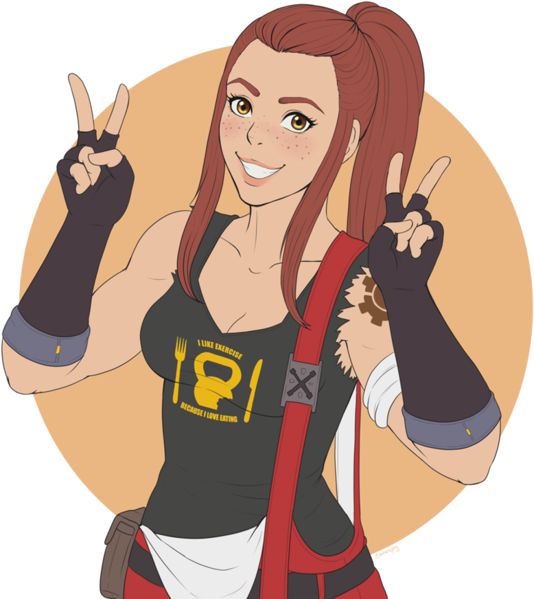 Wait, People Still Think Brigitte Is Op - Brigitte Overwatch Fanart (816x979), Png Download
