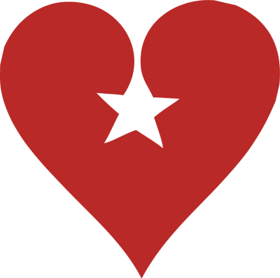 Hearts Stars Cliparts - Heart Star Clipart (400x397), Png Download