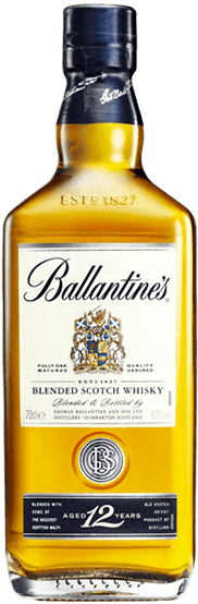 Ballantine's Ballantines 12 Year Old Gold Seal - Ballantines Finest Blended Scotch Whisky 70cl (300x600), Png Download