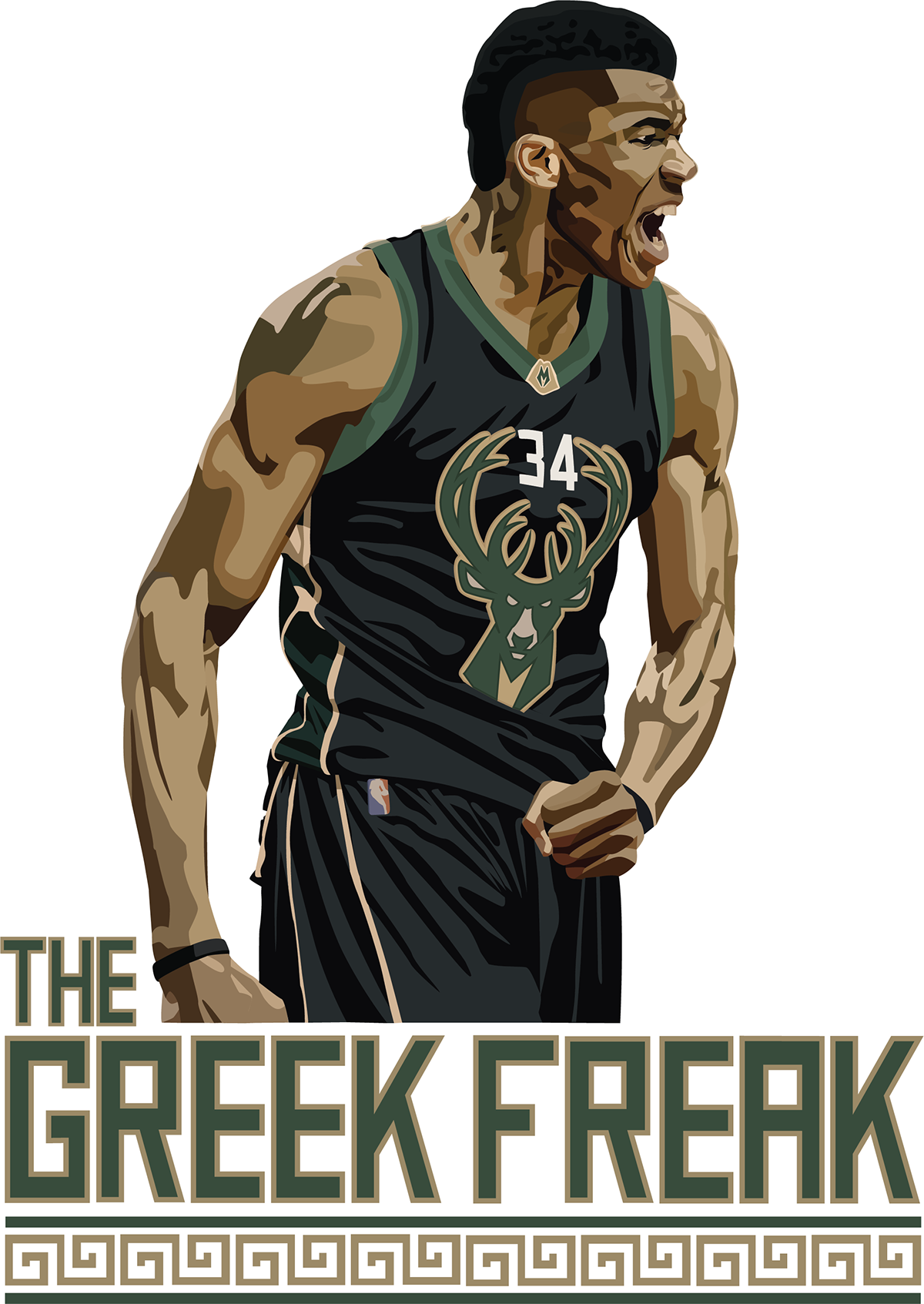 Antetokounmpo Illustration (1200x1693), Png Download