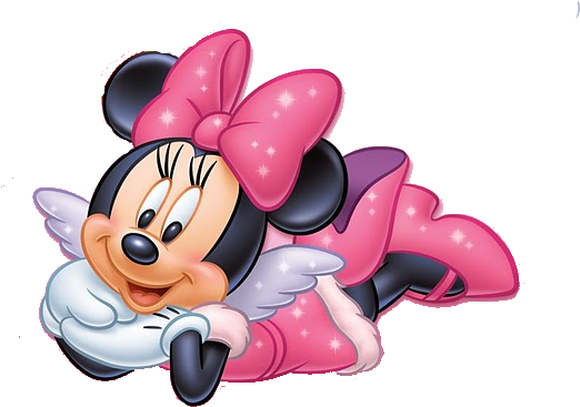 Minnie Rosa Deitada Png - Minnie Mouse Png (400x300), Png Download