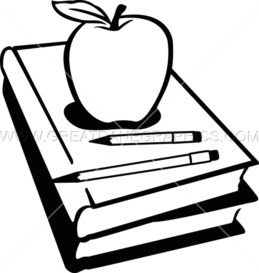 Clip Library Stock Books Production Ready Artwork For - School Book Png Black (825x867), Png Download