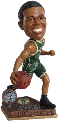 Giannis Antetokounmpo Milwaukee Bucks Rookie Bobblehead - False Giannis Antetokounmpo Milwaukee Bucks 2015 Nba (238x436), Png Download